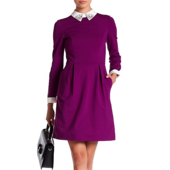Ted Baker London Dresses & Skirts - Ted Baker Moona Embellished Collar Dress